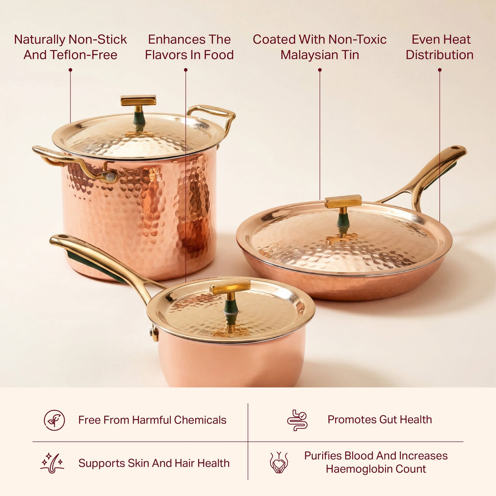 Complete Copper Kitchen Set