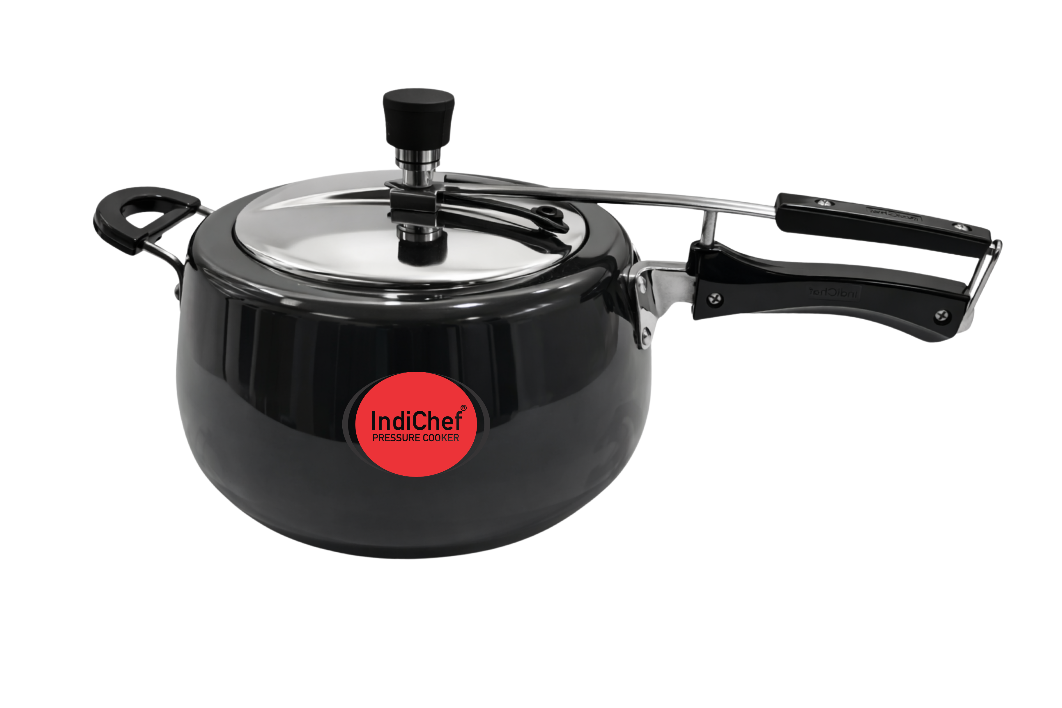 IndiChef  Hard Anodised Pressure Cooker Durable Heavy-Gauge Body | Fast & Even Cooking | Induction & Gas Compatible | Long-Lasting Performance