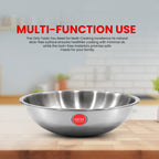IndiChef Tri-Ply Stainless Steel Tasla | 2.5 mm Thick Heavy-Duty Base for Quick & Uniform Heating | Designed for Less-oil, Healthy Cooking | Suitable for Induction & Gas Stoves