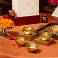 Brass Diya (set of 4 in gift box)