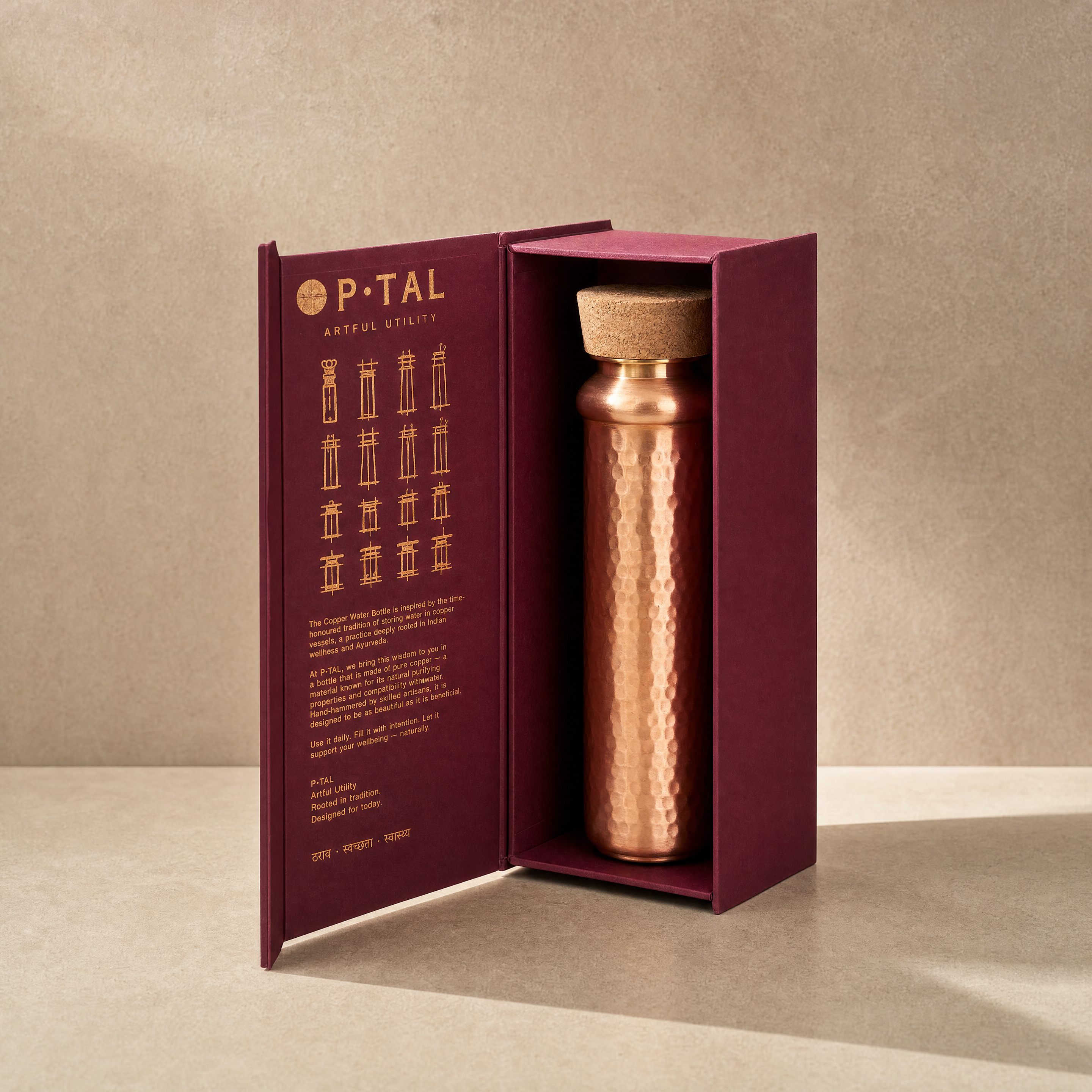 Copper Water Bottle