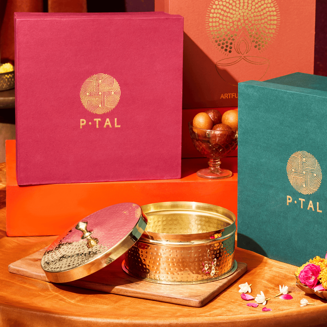 Brass Chapati Box / Roti dabba