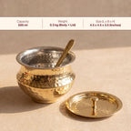 Brass Ghee Pot With Tin Coating
