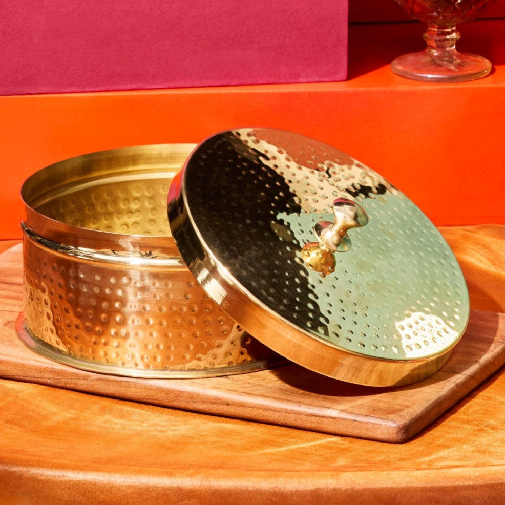 Brass Chapati Box / Roti dabba