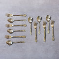Gift Box of Cutlery (Engraved Brass Forks & Spoons)