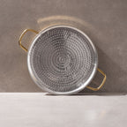 Brass Dosa Tawa with Insulated handle: Naturally Non-Stick Tava & Uses Less Oil