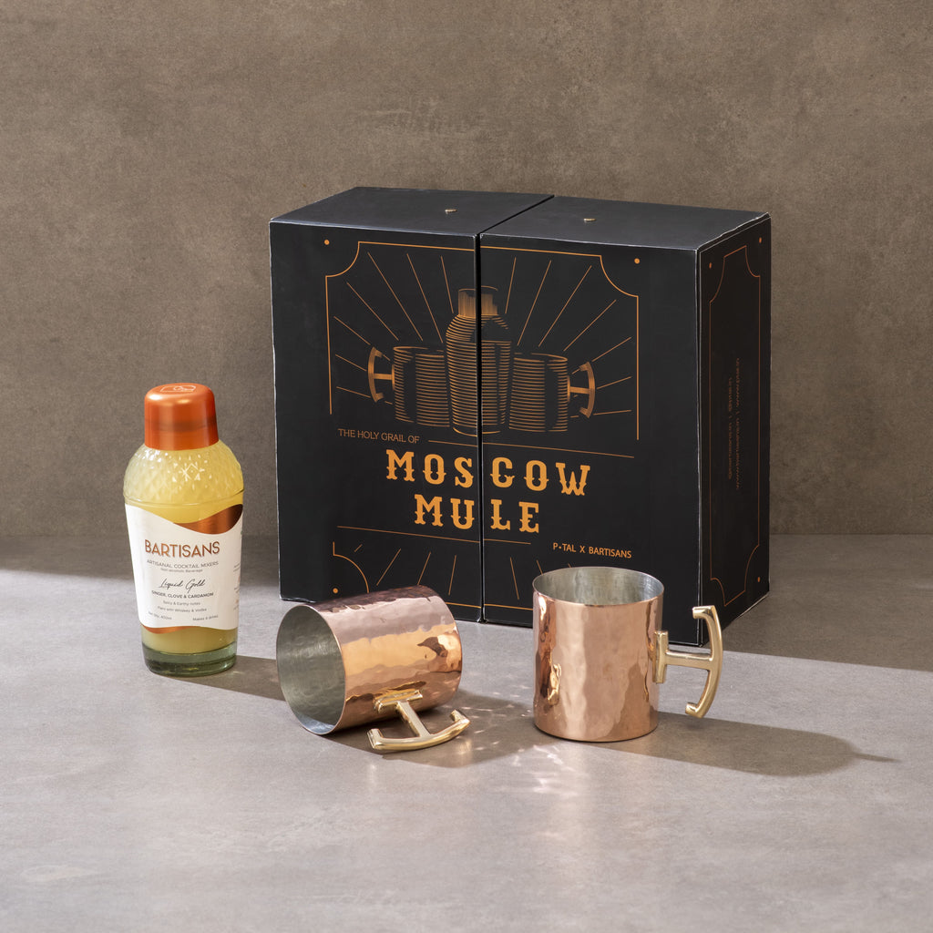 P•TAL X BARTISANS (Moscow Mule Mugs set with Liquid Gold Mixer)