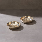 Set of 2 Kansa Flat Dish Bowl