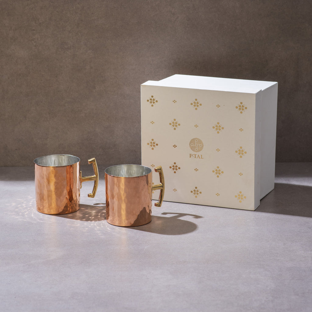 Copper Moscow Mule Mugs (Set of 2 in gift box)