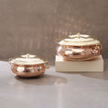 Copper Hammered Lagan - Lagaan for cooking- Naturally non stick , Non Toxic, Teflon Free
