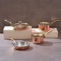 Copper Pots & Pans Set