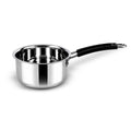 IndiChef Stainless Steel Saucepan with Lid | Heavy Gauge Tea Pan & Milk Pan | Gas Stove & Induction Friendly | Heavy Bottom Steel Cookware