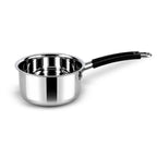 IndiChef Stainless Steel Saucepan with Lid | Heavy Gauge Tea Pan & Milk Pan | Gas Stove & Induction Friendly | Heavy Bottom Steel Cookware