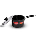 IndiChef Hard Anodised Saucepan Tea pan Milk pan with Lid | Gas Stove & Induction Friendly |Metal Spoon Safe, Riveted Handle, Healthy Cooking, less Oil Use, Easy to Clean |