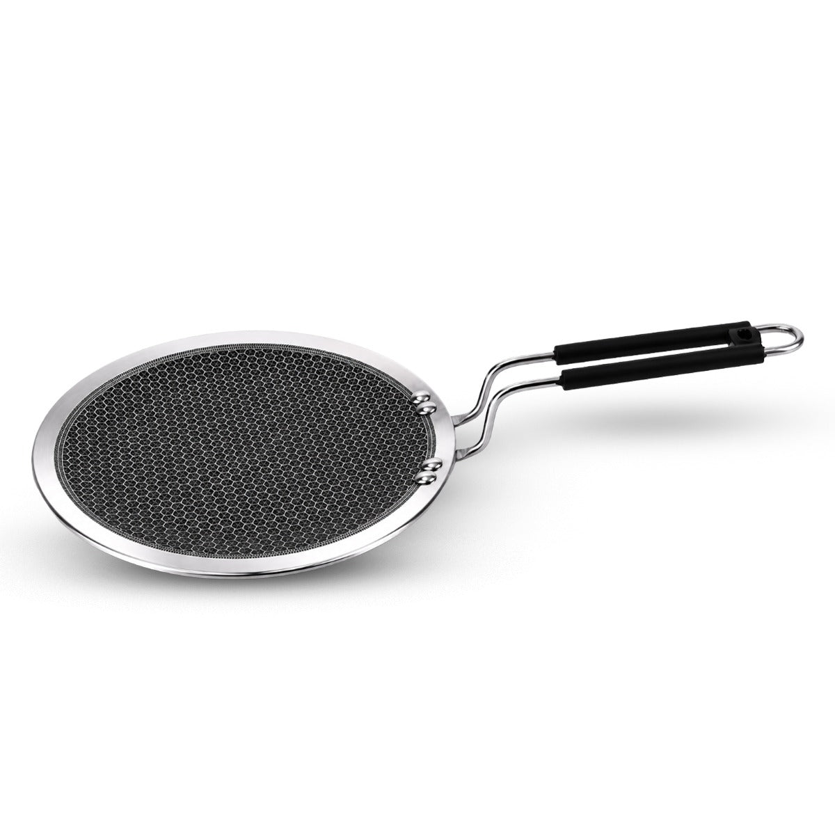 IndiChef Honeycomb triply Stainless Steel Roti Tawa | Heavy-Duty Base for Less-oil, Healthy Cooking | Suitable for Induction & Gas | Durable, Scratch-Resistant Surface | 60 month warranty
