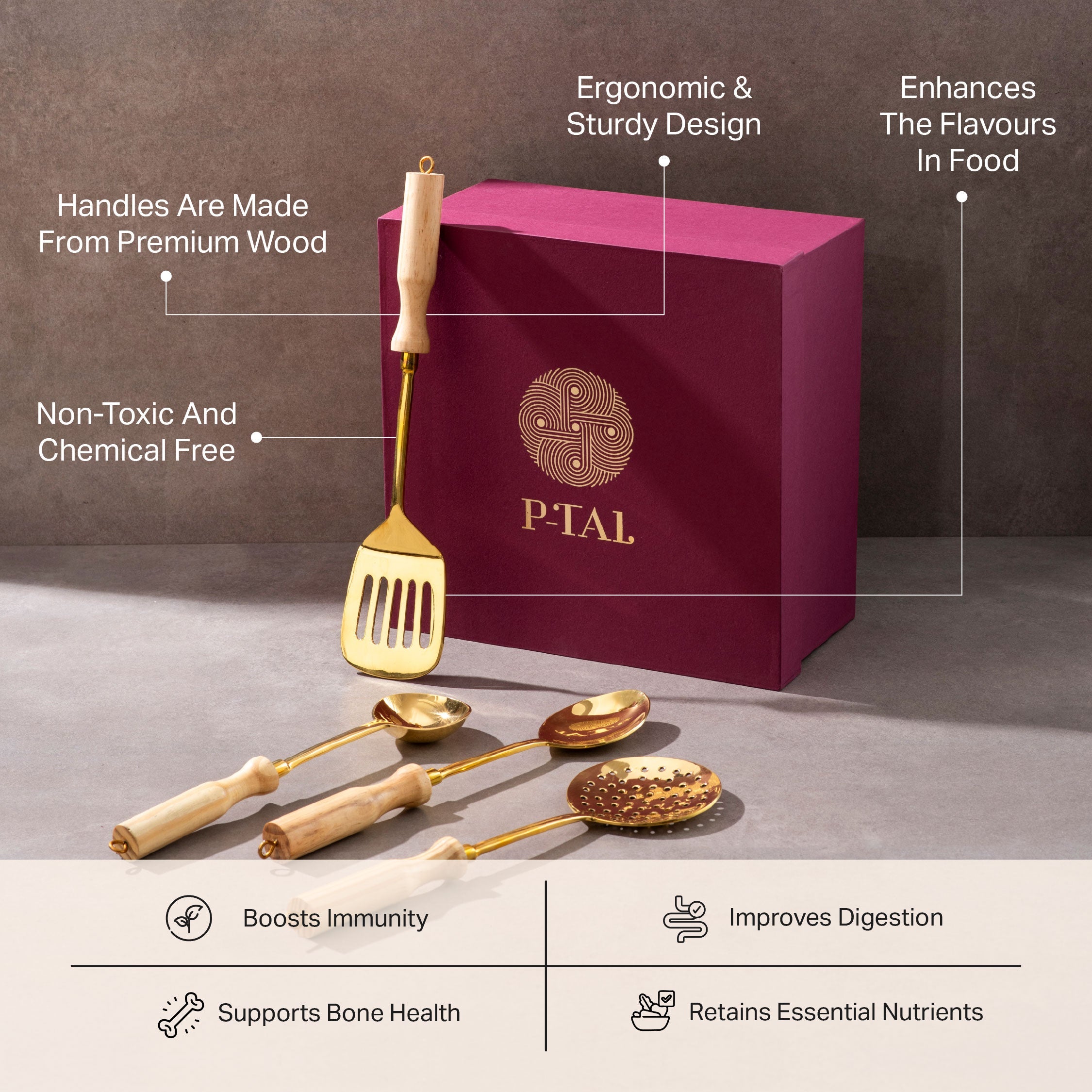 Set of Brass Ladles