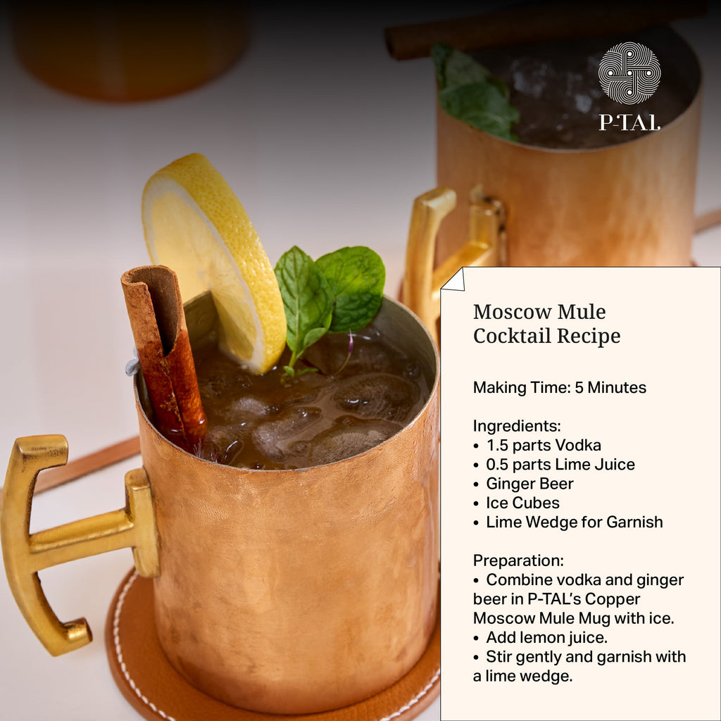 Copper Moscow Mule Mugs (Set of 2 in gift box)