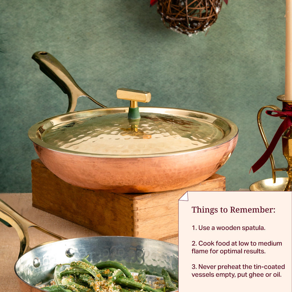 Copper Pots & Pans Set