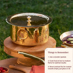 Brass Patila / Milk Topia- Naturally non stick , Non Toxic, Teflon Free