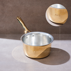 Brass Saucepan with Insulated Handle